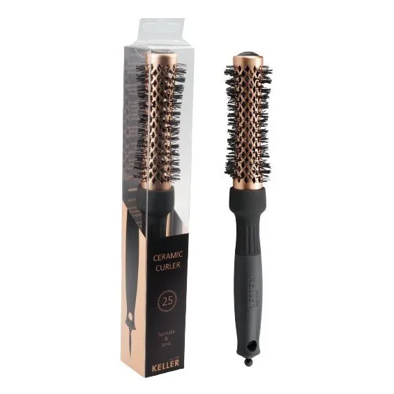 Расческа для волос Ceramic Curler Turmalin &amp; Ionic 25 мм