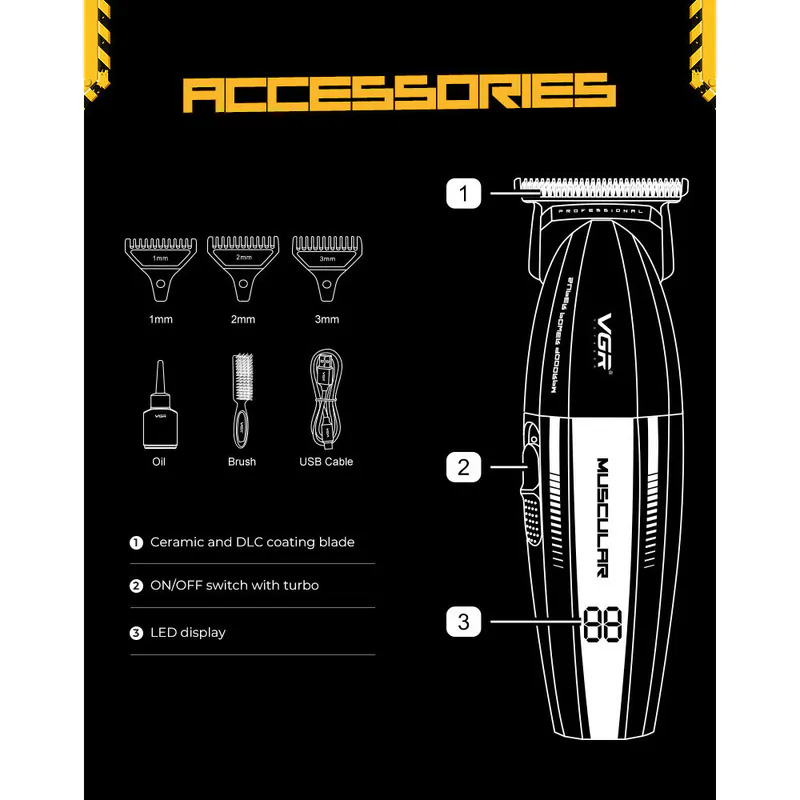 Триммер VGR VOYAGER V-285T Muscular Series - Изображение 6