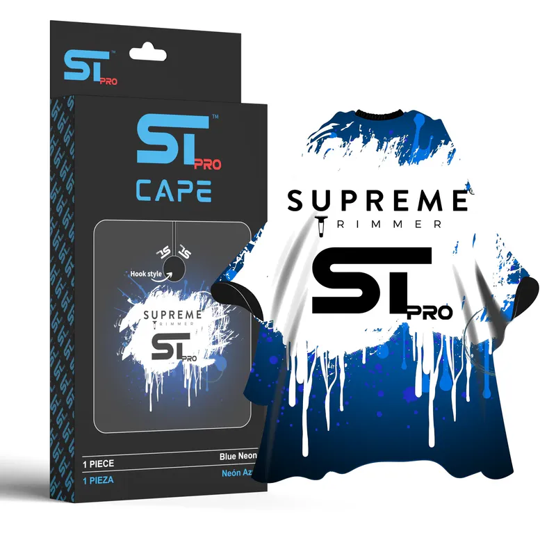 Пеньюар парикмахерский STpro Blue Neon - Изображение 1