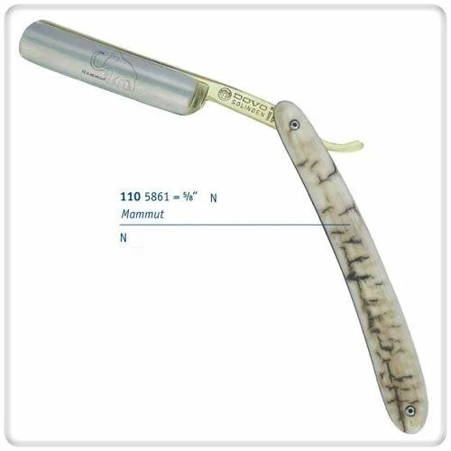 Бритва DOVO Solingen 110 5861 N - бивень мамонта правый - Изображение 2