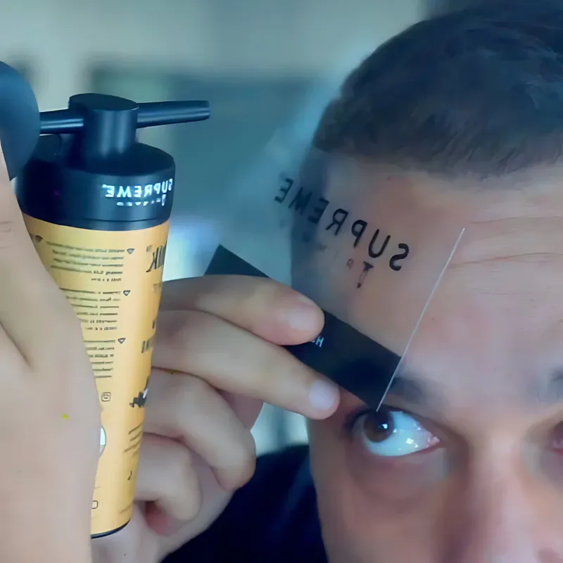 Волокна для волос с аппликатором STpro Hair Thik для загущения волос - Изображение 6
