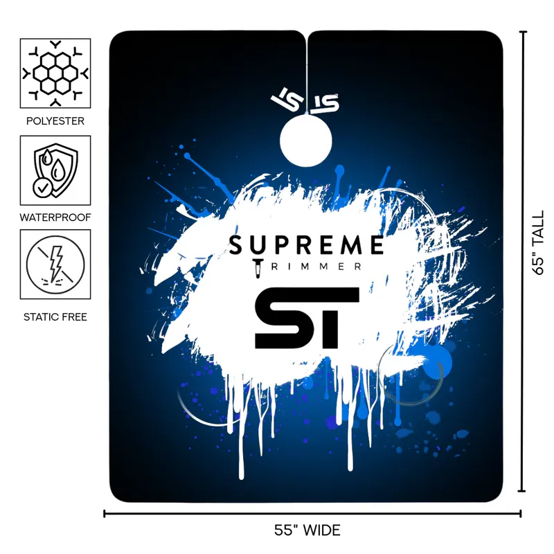 Пеньюар парикмахерский STpro Blue Neon - Изображение 2