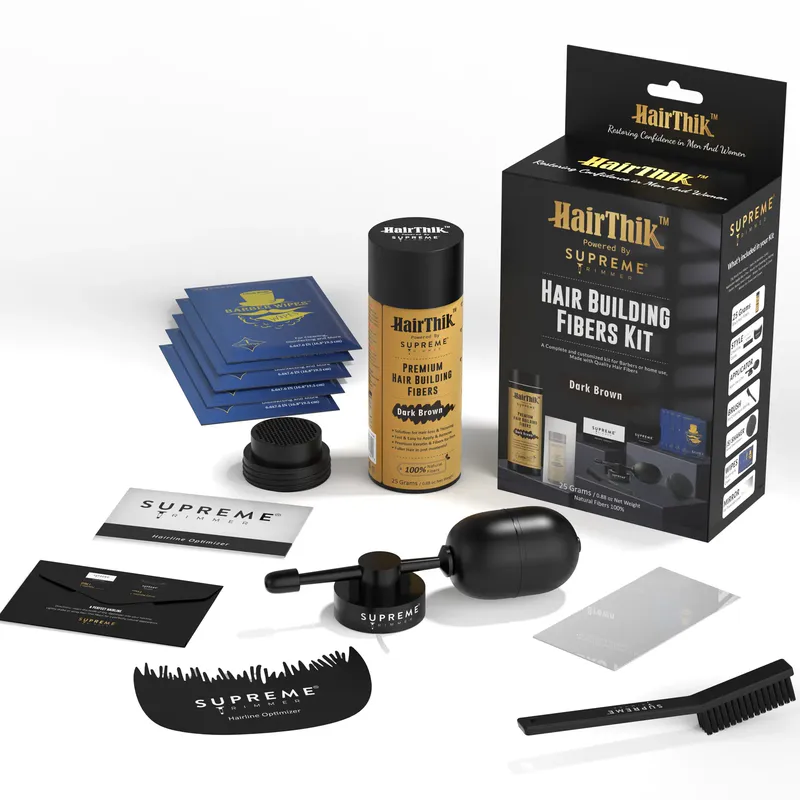 Волокна для волос с аппликатором STpro Hair Thik для загущения волос - Изображение 1