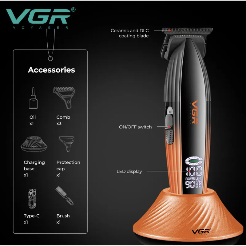 Профессиональный триммер VGR VOYAGER V-889T Trim - Изображение 3