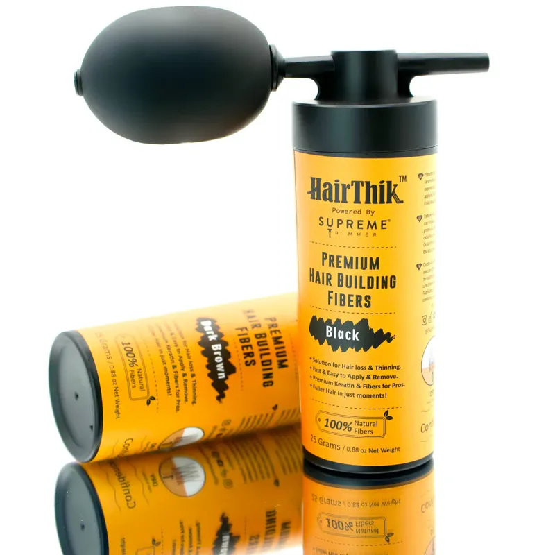 Волокна для волос с аппликатором STpro Hair Thik для загущения волос - Изображение 4